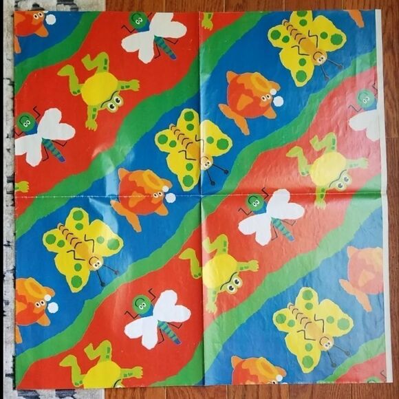 Vintage spring pond gift wrap - Picture 1 of 4